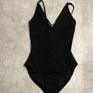 Elegant Black One-Piece Swimsuit